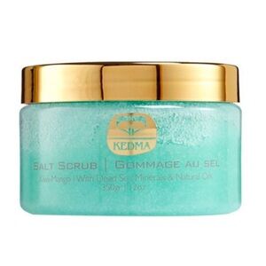 KEDMA Salt Scrub Kiwi-Mango with Dead Sea Minerals &‎ Natural Oils NEW 12oz.